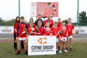 New Hurling Target Practice Sign sponsored by the Coyne Group